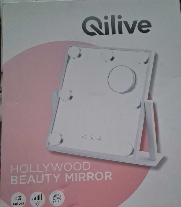 Espelho de maquilhagem Hollywood - Branco