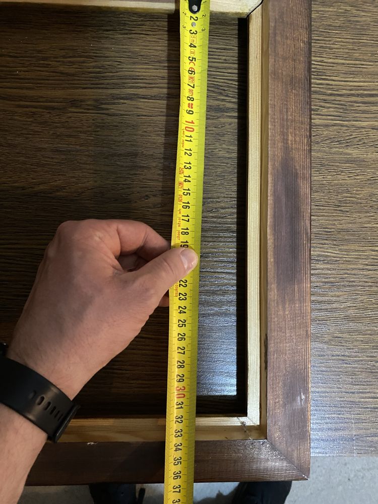 Drewniana ramka rzeźbiona 34x25cm