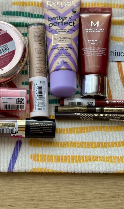 12 kosmetyków do makijażu kosmetyczka eveline missha affect nyx