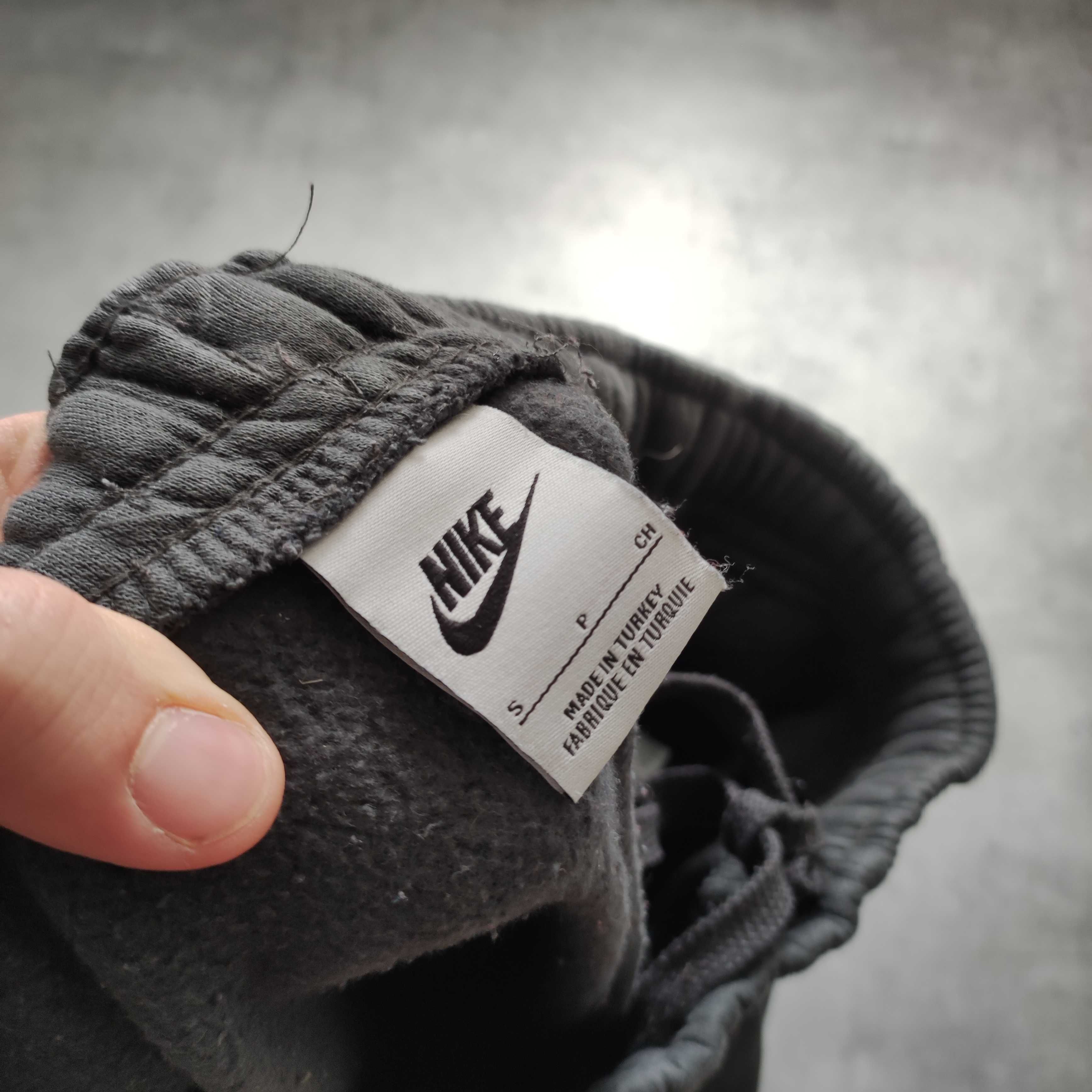 MĘSKIE Spodnie Dresy Sportowe Grafitowe Cargo Kieszenie Nike Bawełna