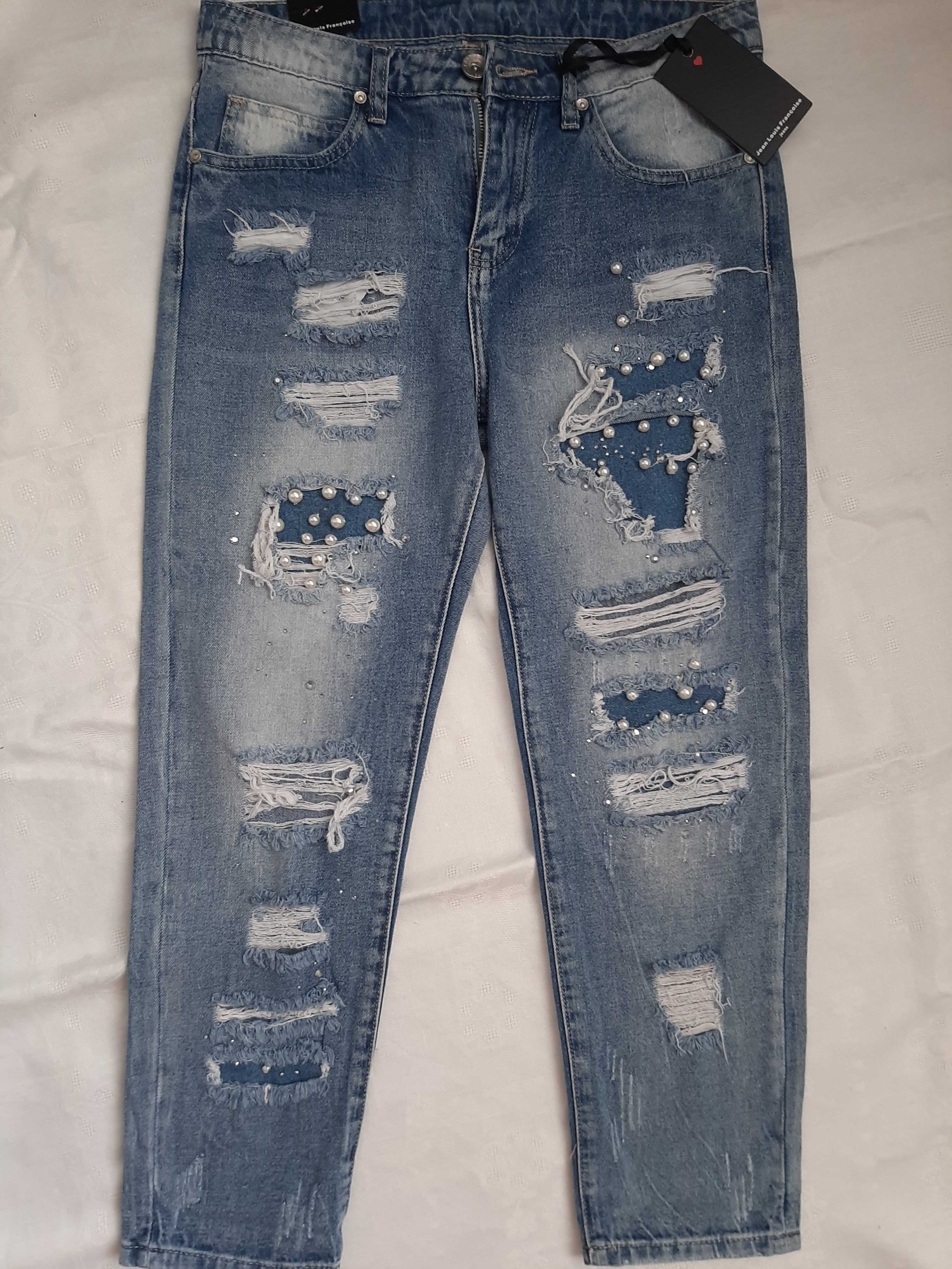 Женские  джинсы рваные