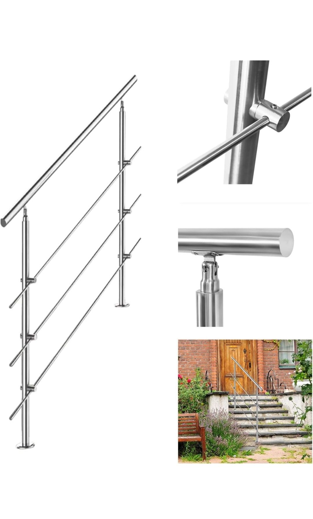 Corrimão de Aço Inoxidável - 160cm [novo]