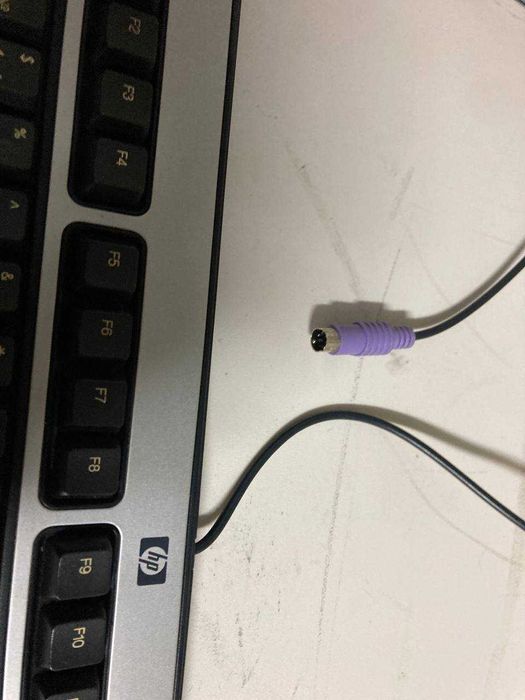 Клавиатура проводная PS/2 HP KB-0316 черно-серый бу