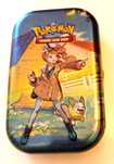 Pudełko metalowe transportowe na karty Pokemon