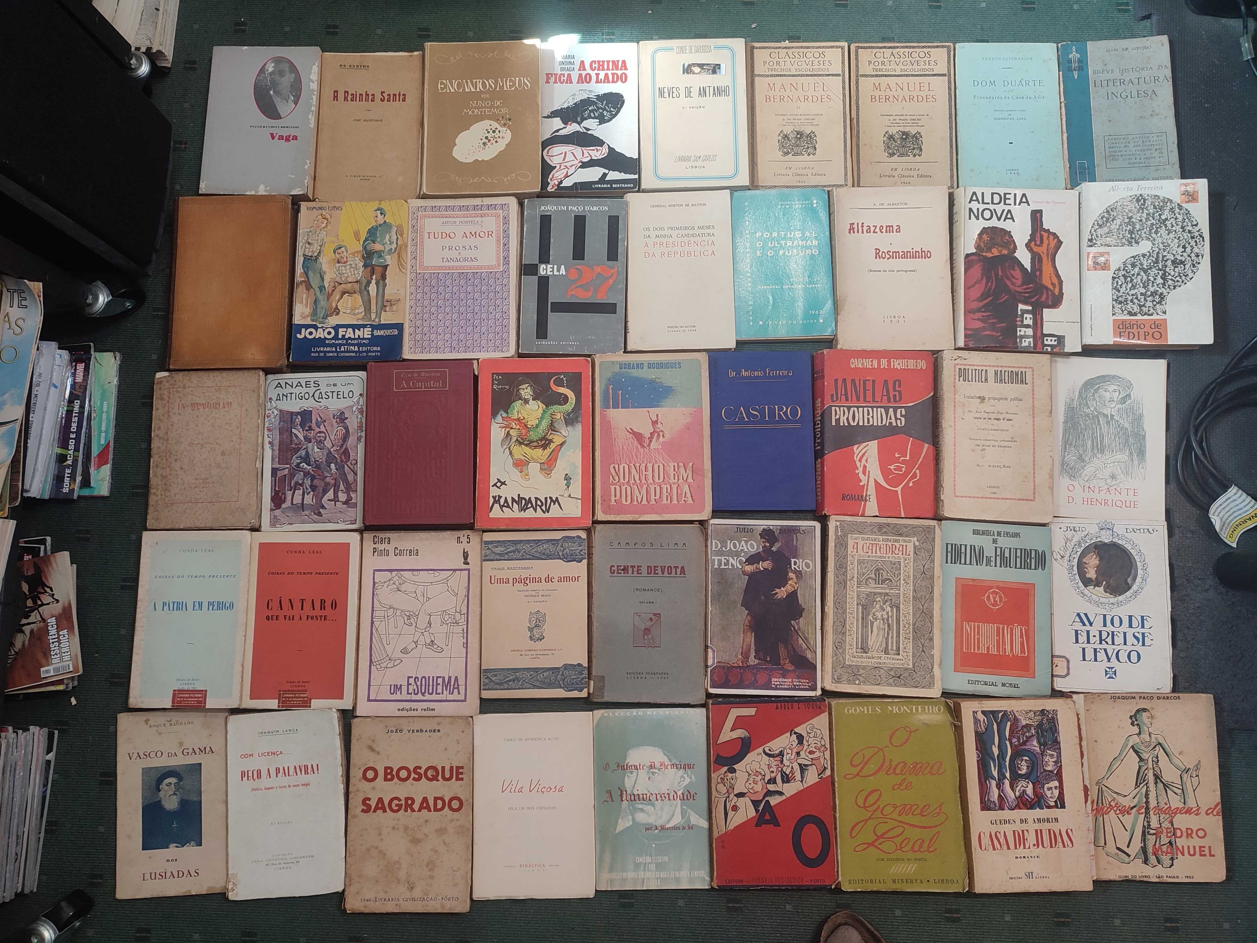 Lote Livros Autores Portugueses - Edições Antigas - Cada 2 €