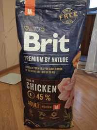 Сухий корм для собак з куркою Brit Premium Adult M Chicken 15кг