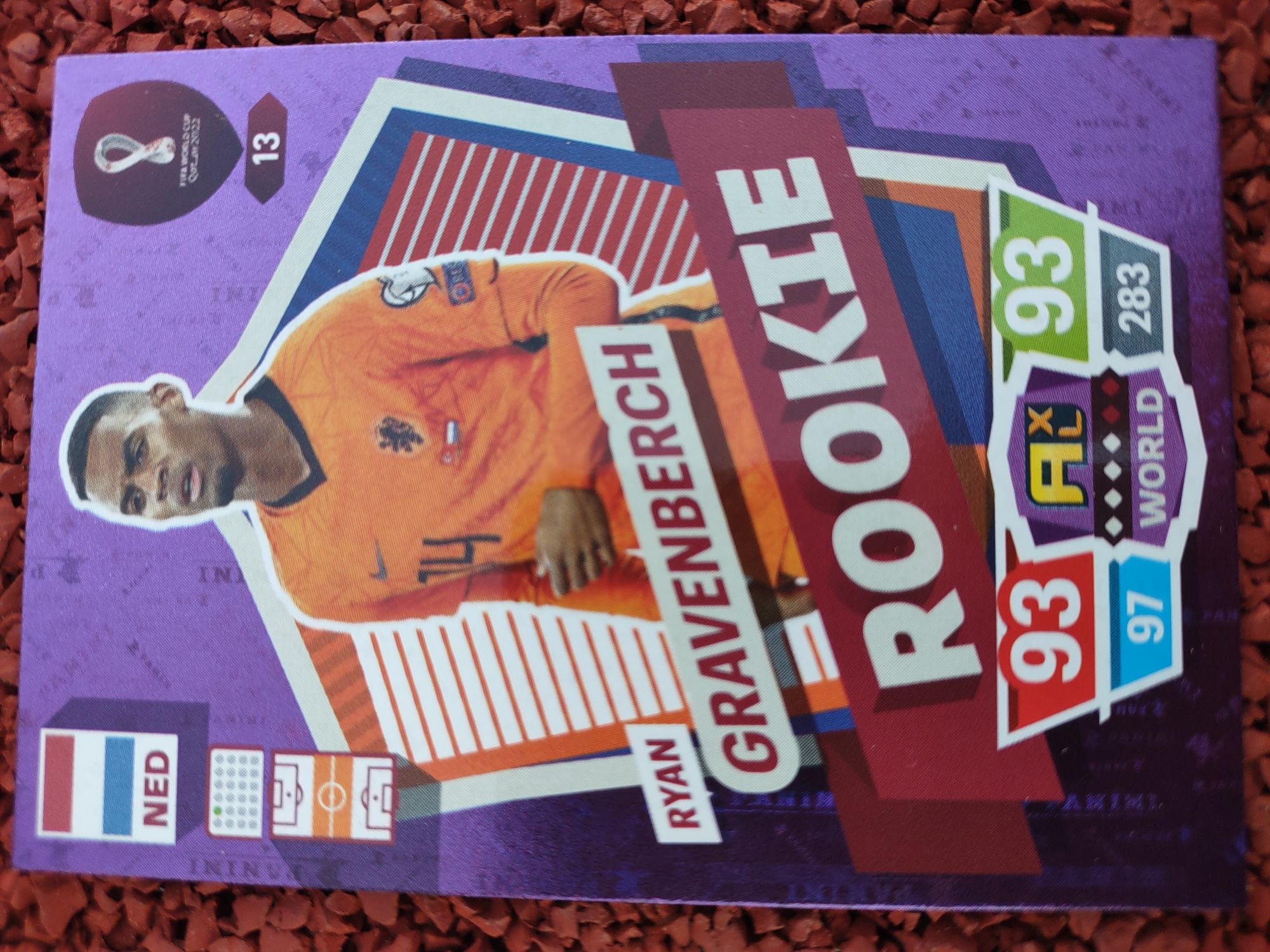 Karta Ryan Gravenberch Rookie Qatar 2022