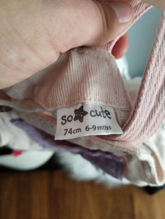 Sukienka spódnica z kieszenią wielokolorowa So Cute r. 74 cm (6-9 msc)