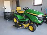 John deere x380,v2 Kawasaki 23HP x350 x540 + gratis zbieracz do trawy