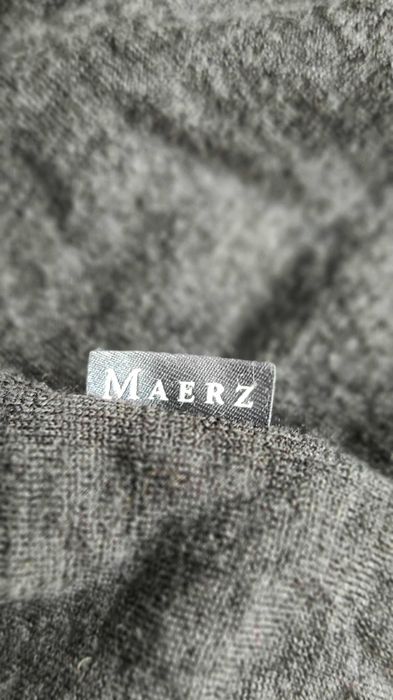 Grafitowy sweter / golf extra fine merinowool z Maerz 54 S - M