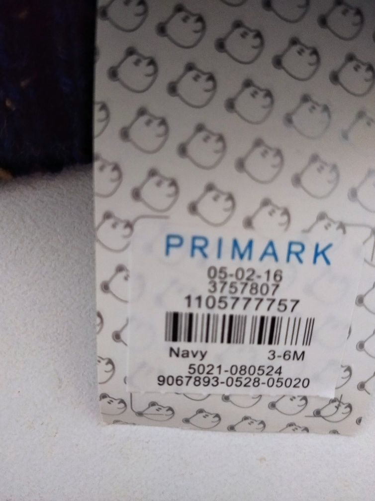 Casaco Primark novo tamanho 3/6 meses