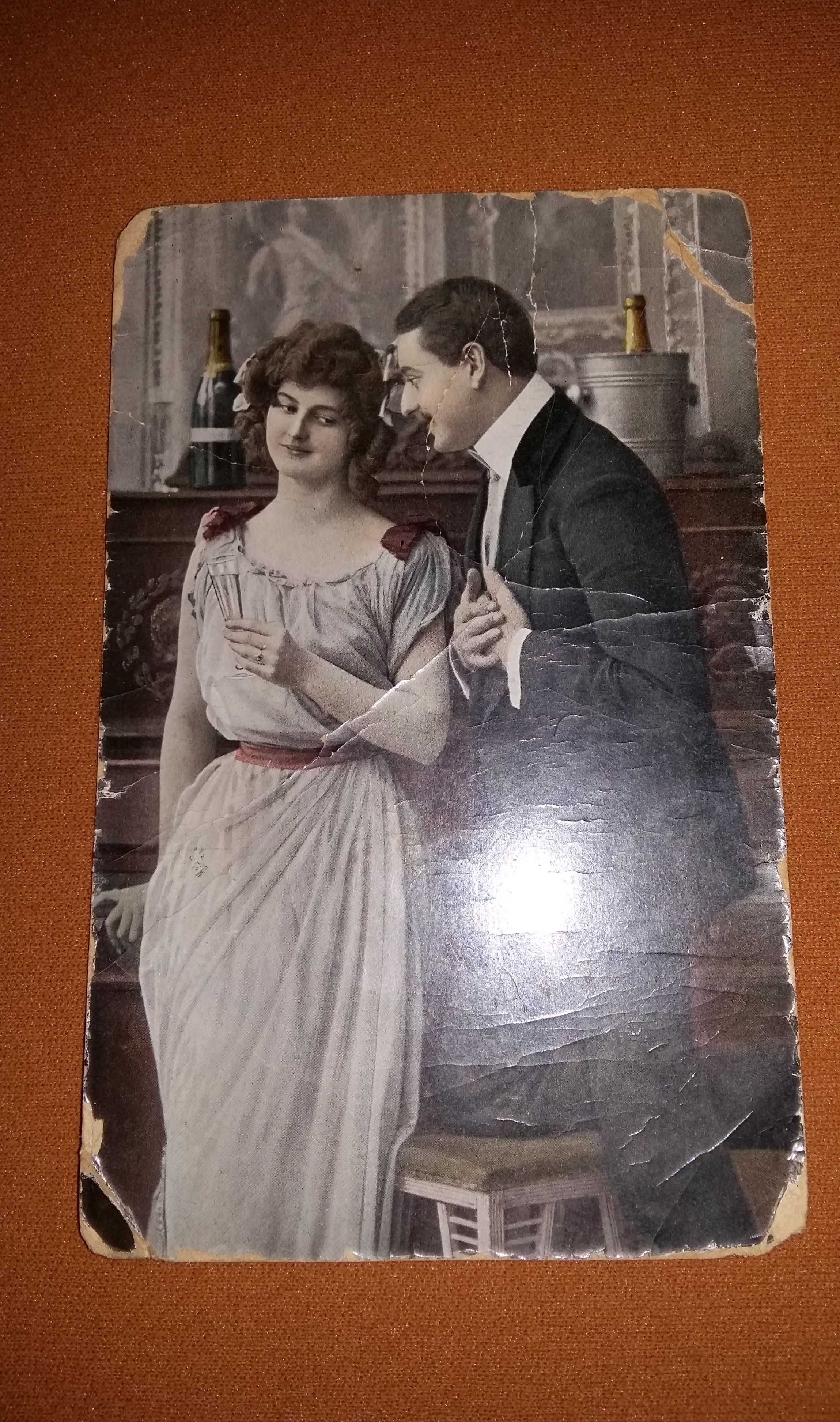 Karta,kartka pocztowa 1909r.Pocztówka.
