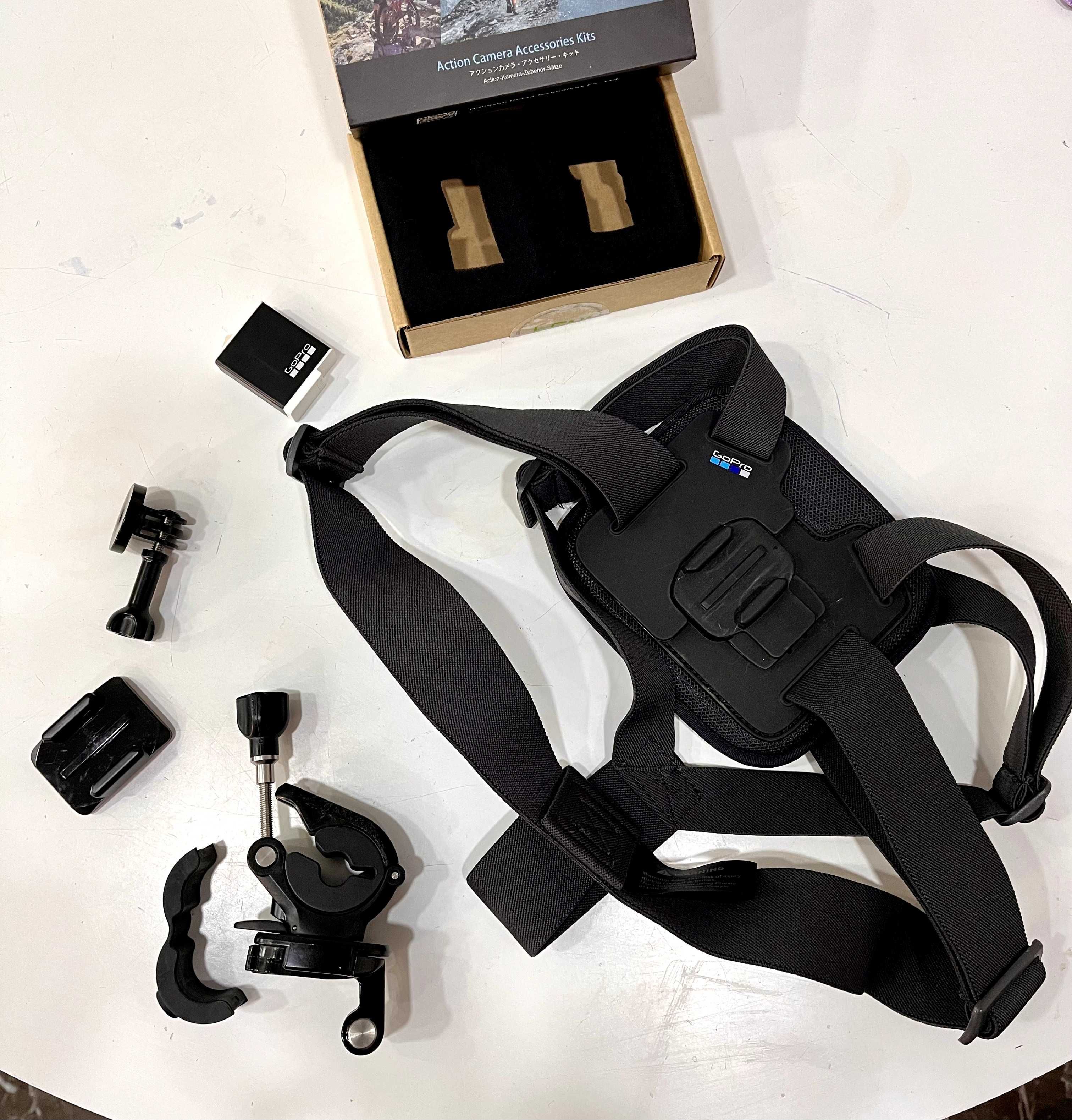 Acessórios GoPro 10/11/12 (Chesty, Handlebar support, Enduro battery)