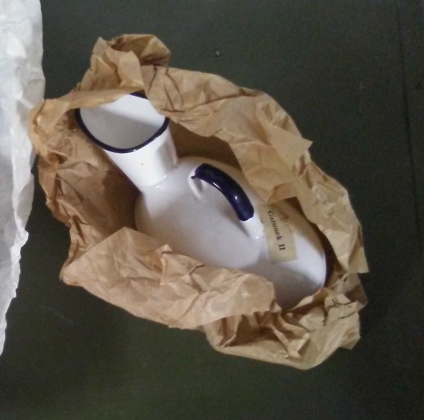 Zabytkowa kaczka medyczna sanitarne  szpitalne naczynie z prl retro
