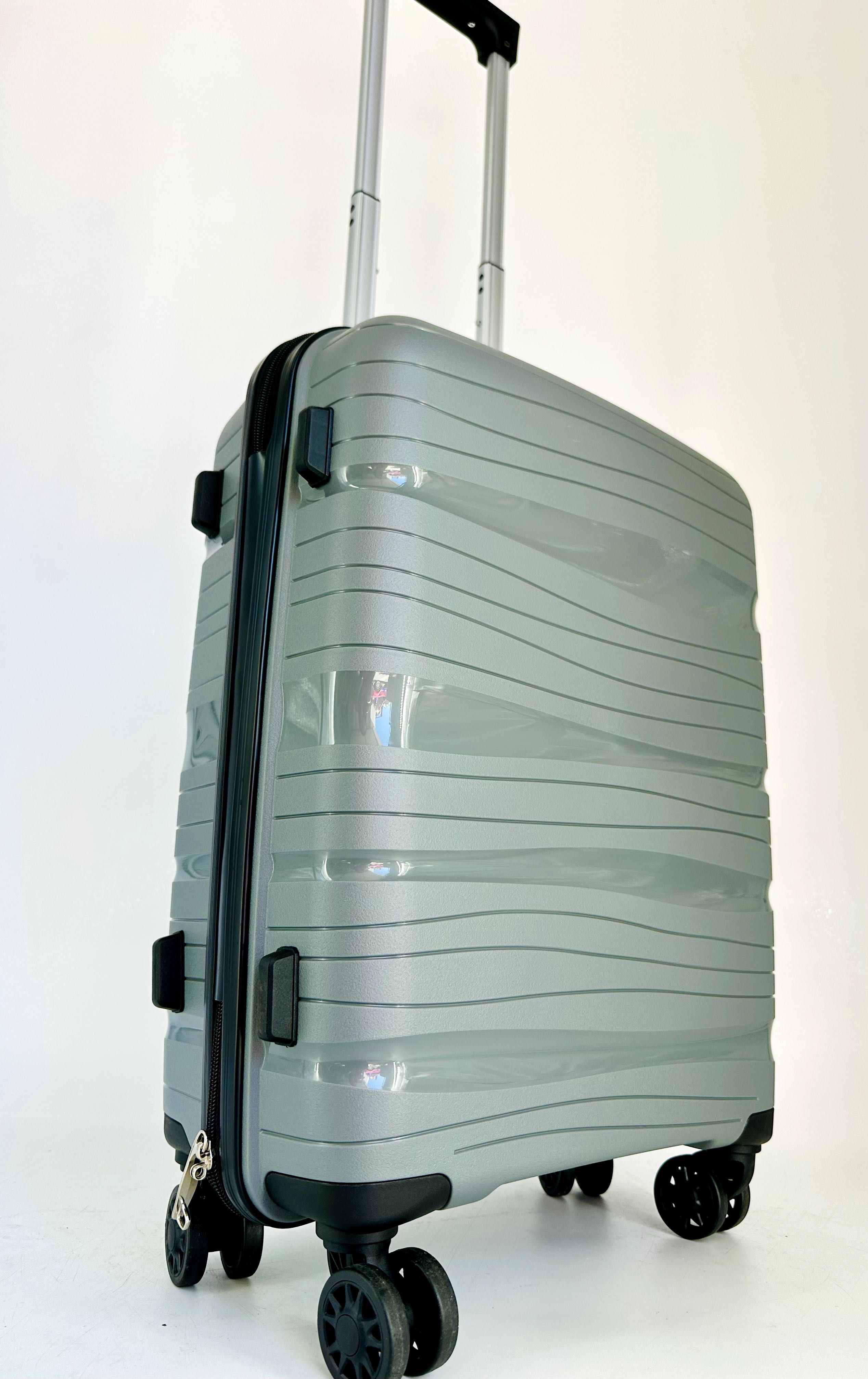 Nowa elastyczna walizka 55 cm ryanair wizzair szara