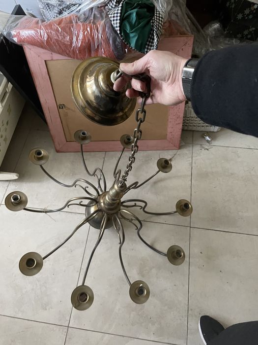 Świecznik wiszący, żyrandol na świeczki, wyjątkowy