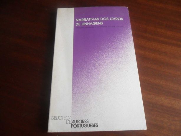 "Narrativas dos Livros de Linhagens" de José Mattoso - 1ª Edição 1983