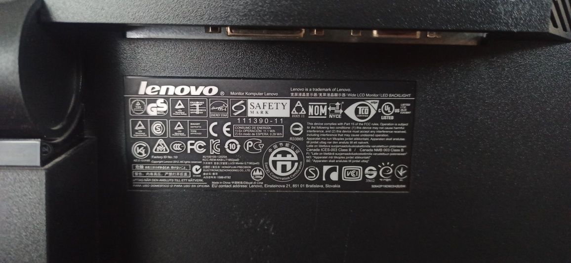 Monitor Lenovo LT1952pwD 19 cali