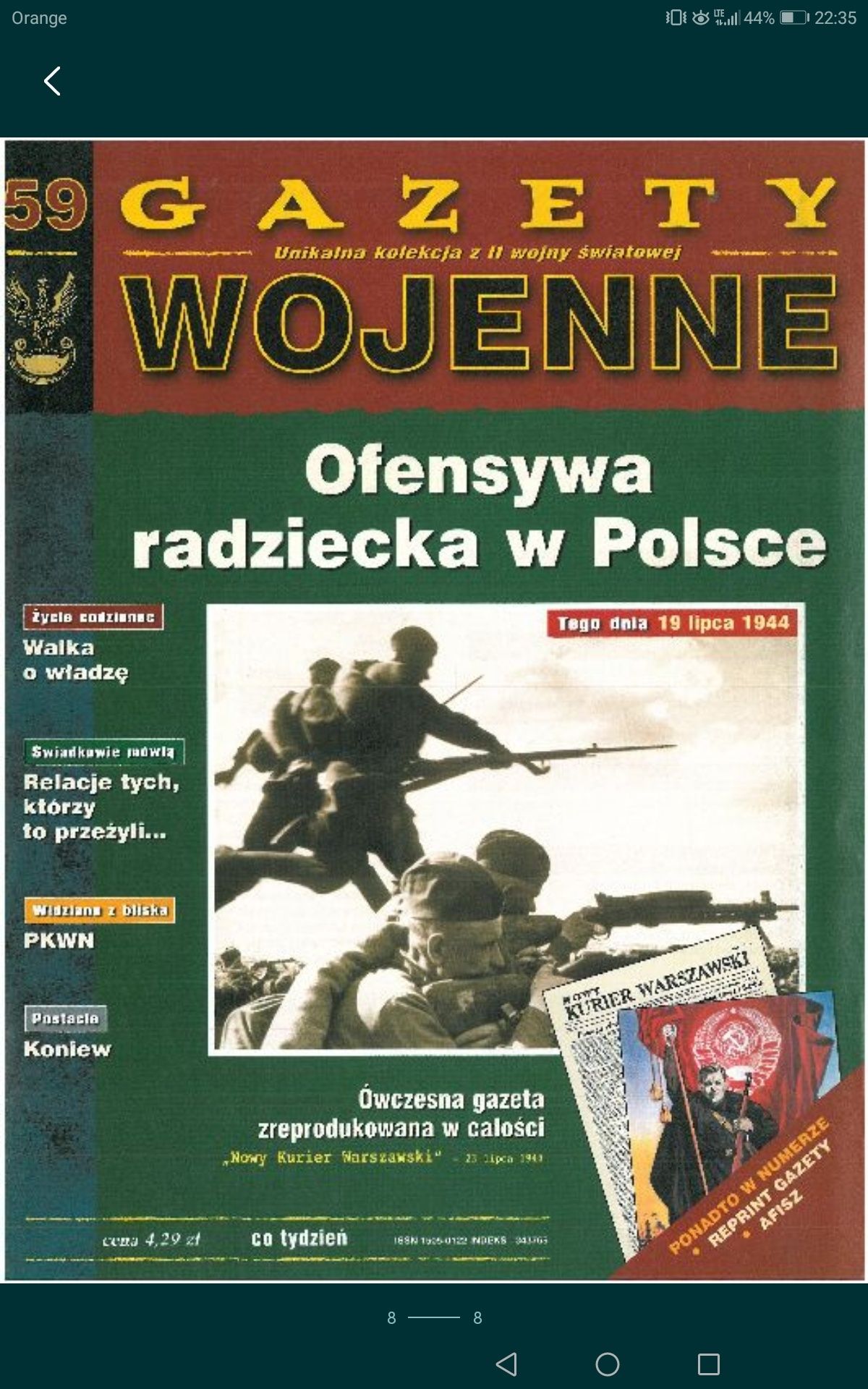 Zestaw Gazety wojenne