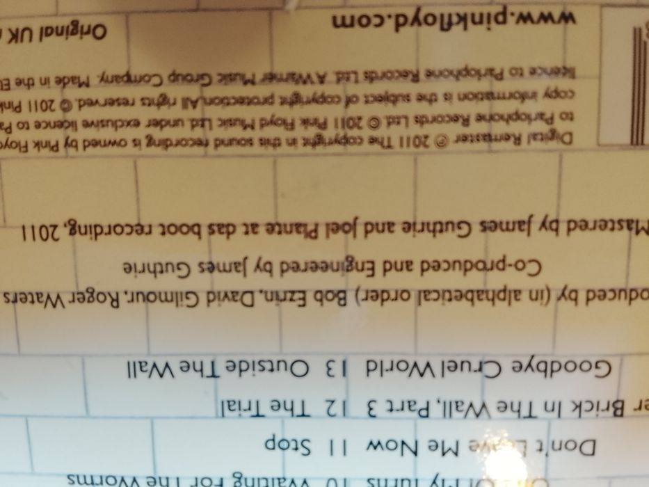 CD duplo Pink Floyd - The Wall