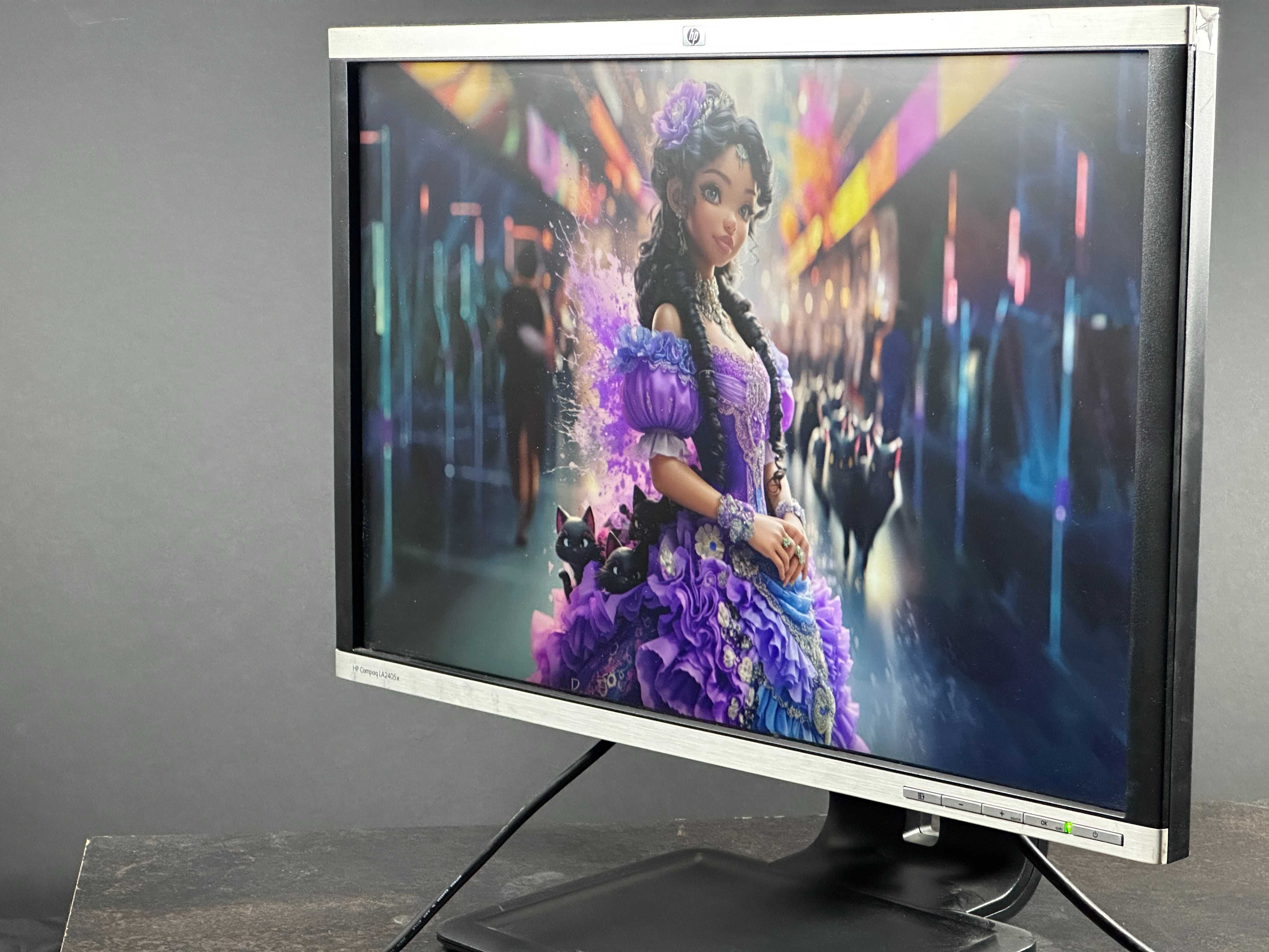 Barwny Mistrz Monitor HP Compaq LA2405x 1920 x 1200 FHD+ 24'' VGA DVI