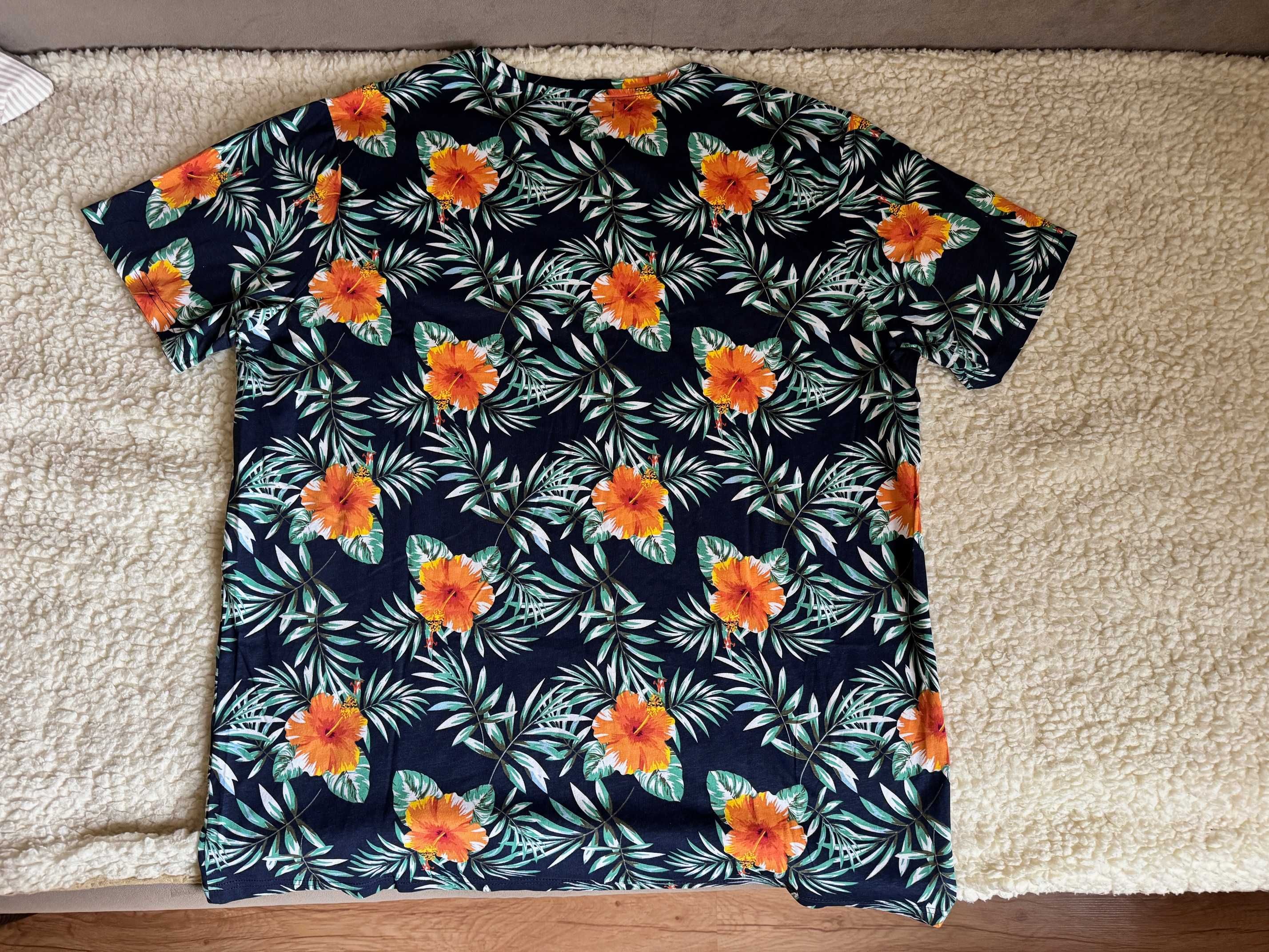 Koszulka, t-shirt wzorzysty męski Peter Michael, r XXL-nowa bez metki