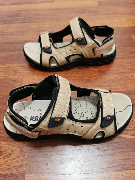 Sandały Męskie 2 W 1 z Odpinanym Paskiem z Tyłu Lekkie Wygodne Comfort