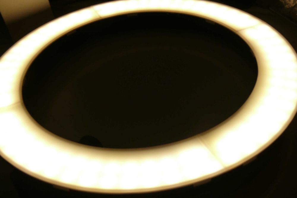 Anel Luminoso com tripe e saco de transporte - Novo