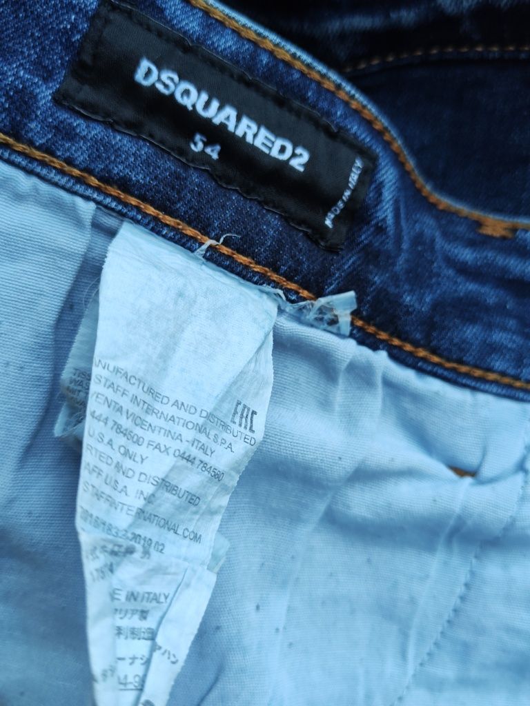 Męskie Spodnie Jeansowe Dsquared 2