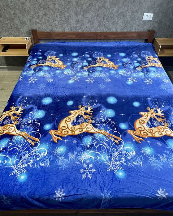 Плед  покривало Новорічне Олх доставка на подарунок