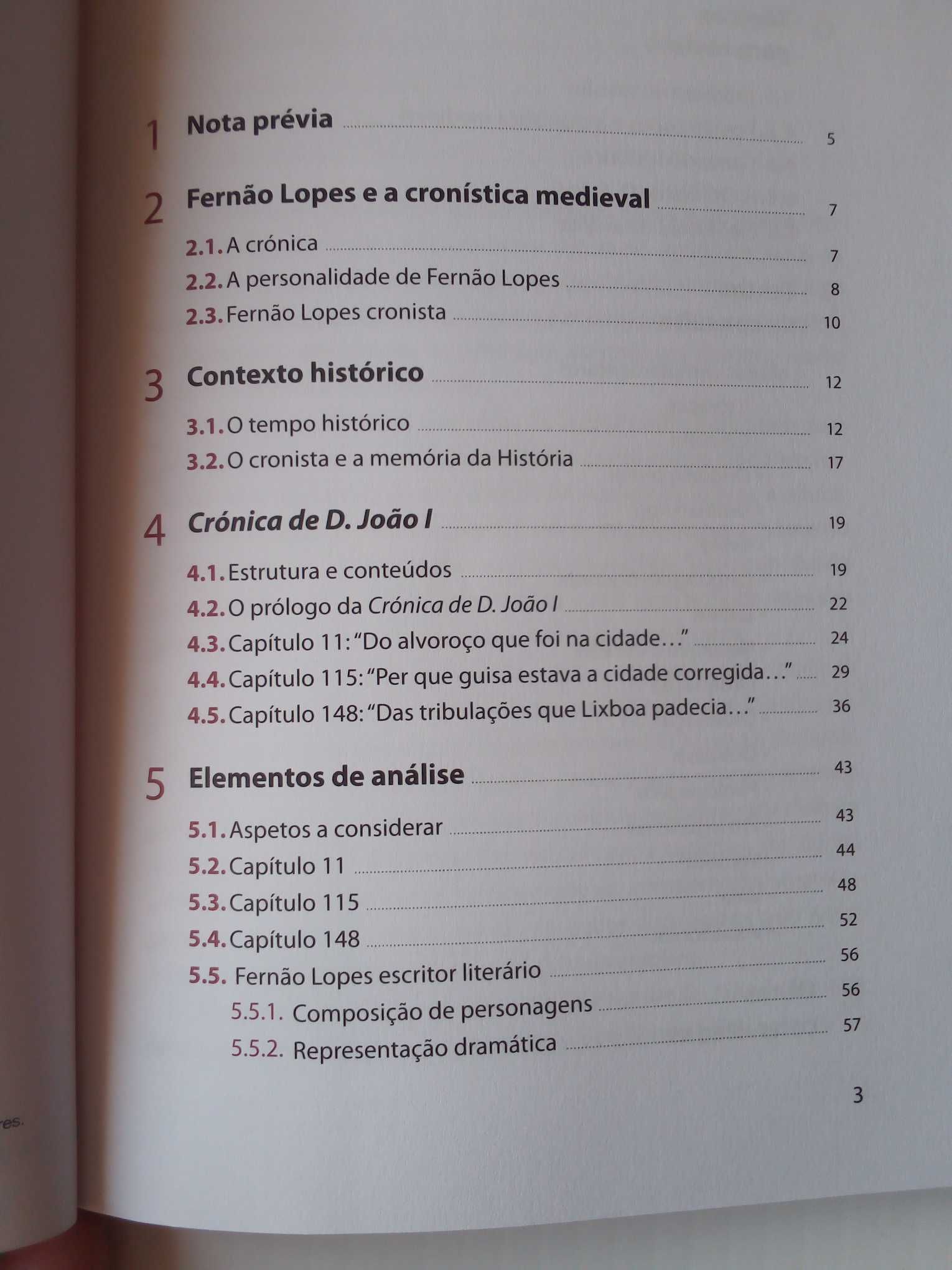 Livros de apoio escolar, "Crónica de D. João I" e "Filosofia", 10º ano
