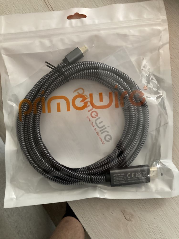 Kabel przejściowy Mini DisplayPort 1.4/HDMI 2.0, 3 m