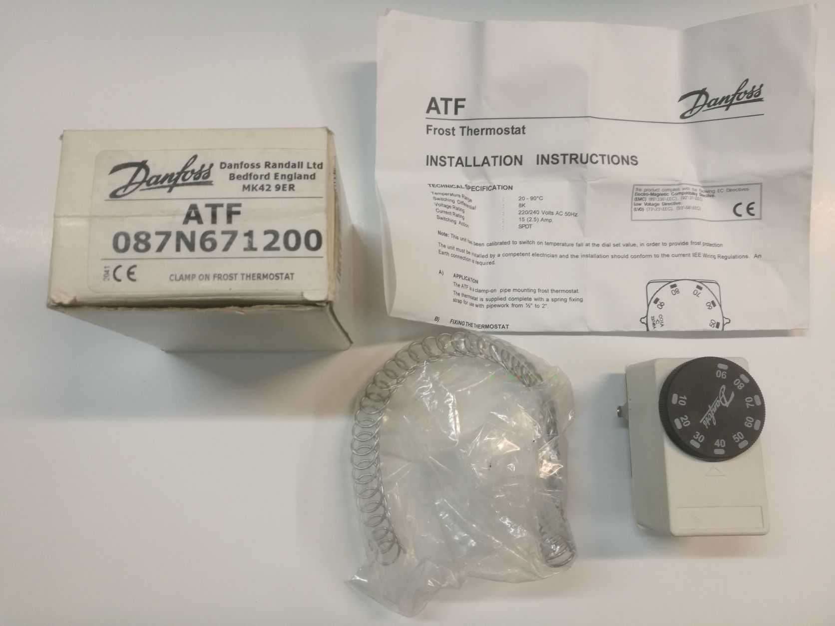 Termostat przeciwzamrożeniowy  ATF 087N671200 Danfoss