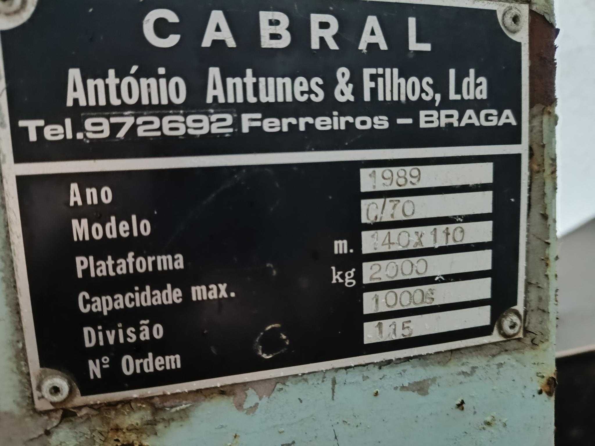 Balança Cabral 2000kg