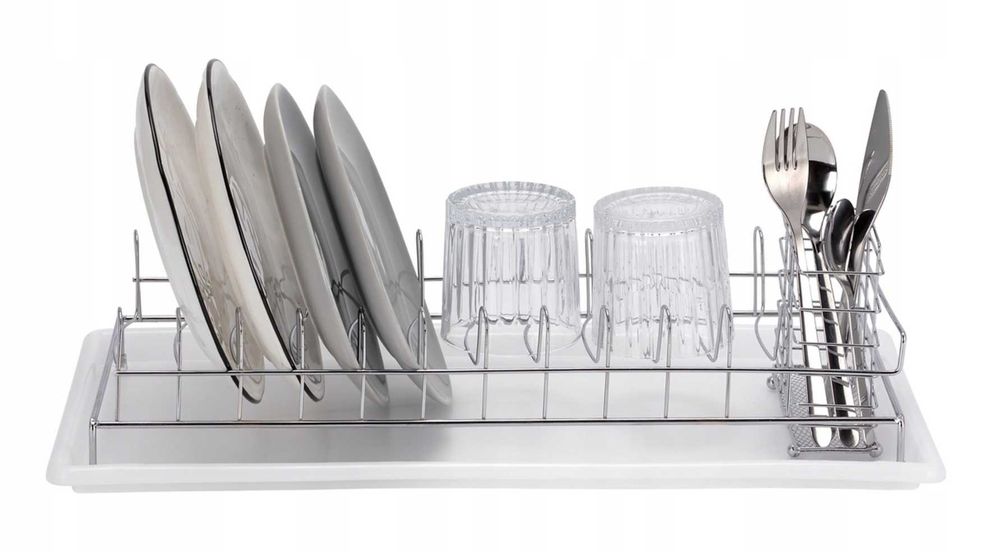 Funkcjonalna suszarka OCIEKACZ DO NACZYŃ na talerze sztućce