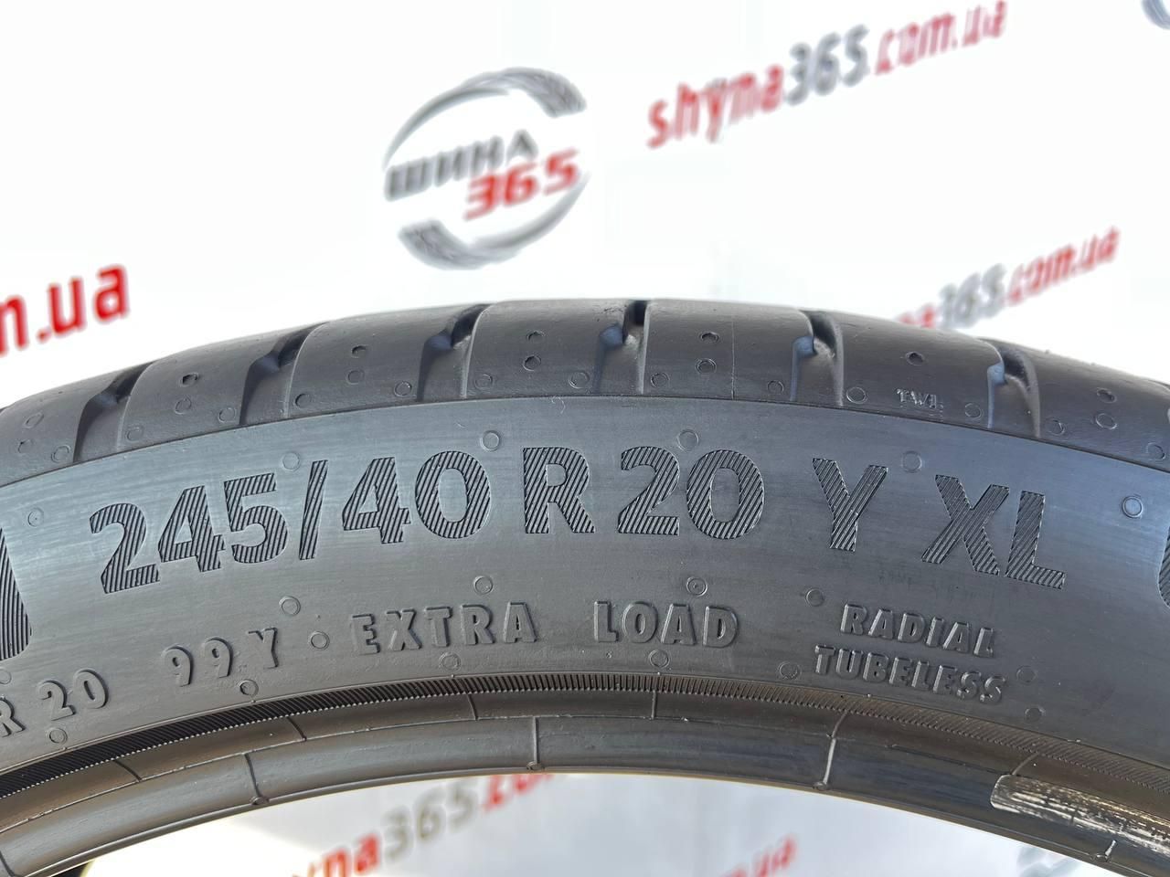 245/40 r20 continental ecocontact 6 q 6mm бу шини
