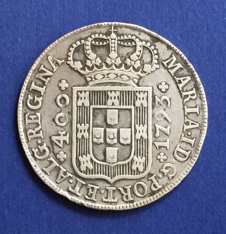 Cruzado (480 Réis) 1793, D. Maria I - prata
