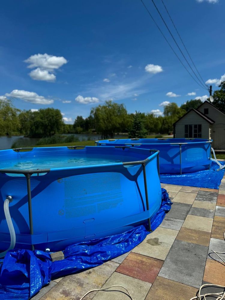 Каркасний круглий басейн Avenli 305×76 см для дітей та дорослих