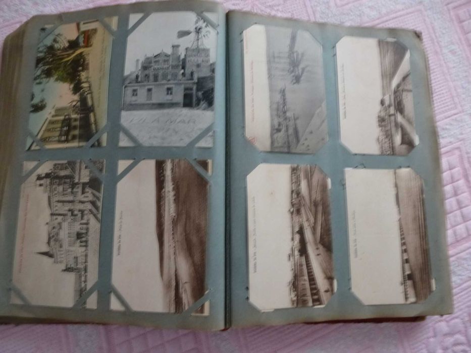 Antigo Álbum com 380 Postais, não selados