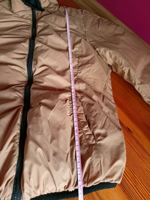 Kurtka dwustronna czarno- beżowa