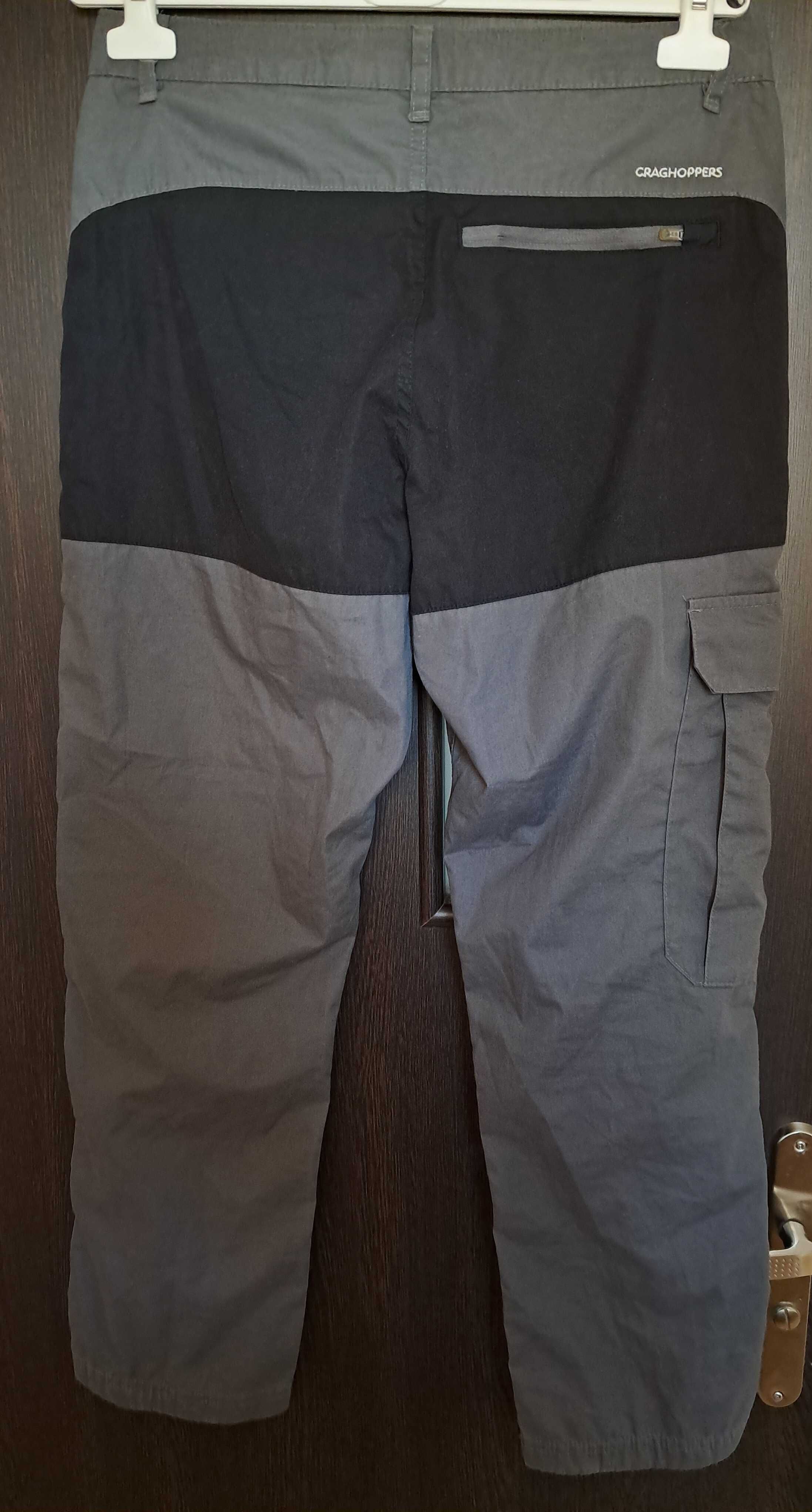 Craghoppers spodnie trekkingowe męskie S szare jak BG grafit 76 cm