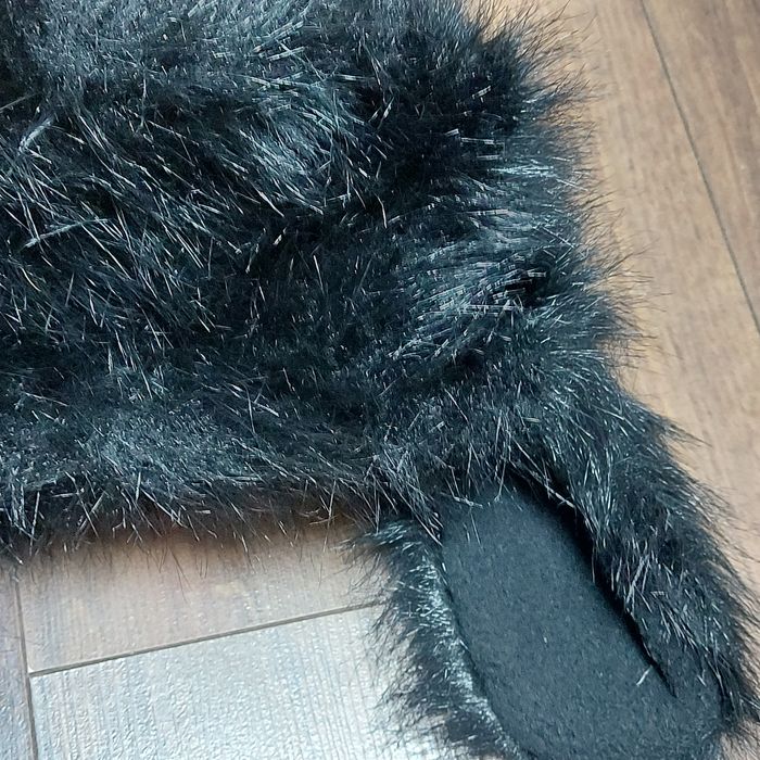 Damska czapka uszatka_futro_czarna