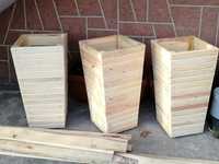 Doniczki donice skrzynki drewiane sosnowe nowe
