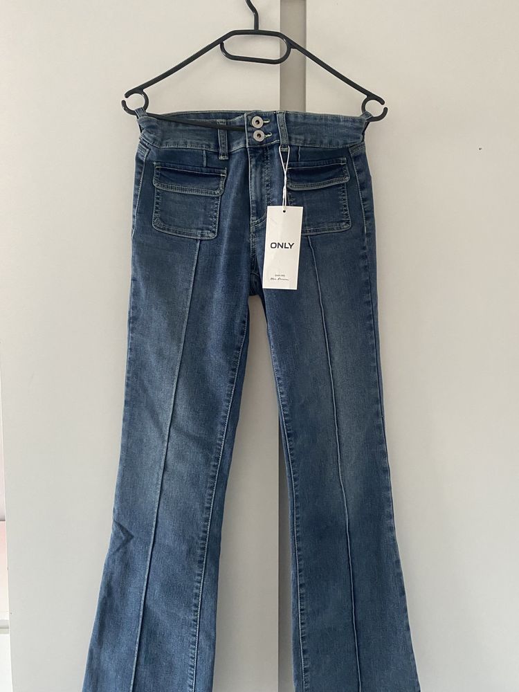 Jeansy Bootcut Flare Mid Waist ONLY