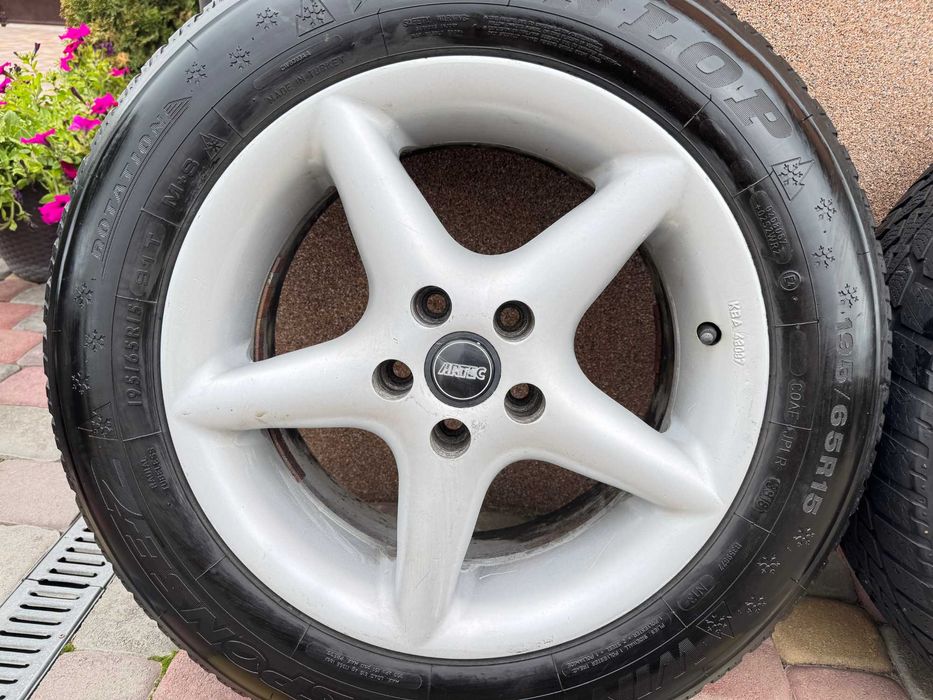 Тітанові діски Artec 5*100 R15 VW Golf 4-Skoda rapid-faBia-Audi 3