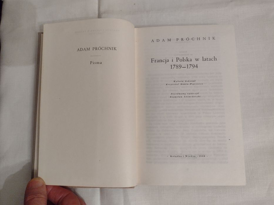 Adam Próchnik. Francja i Polska w latach ...