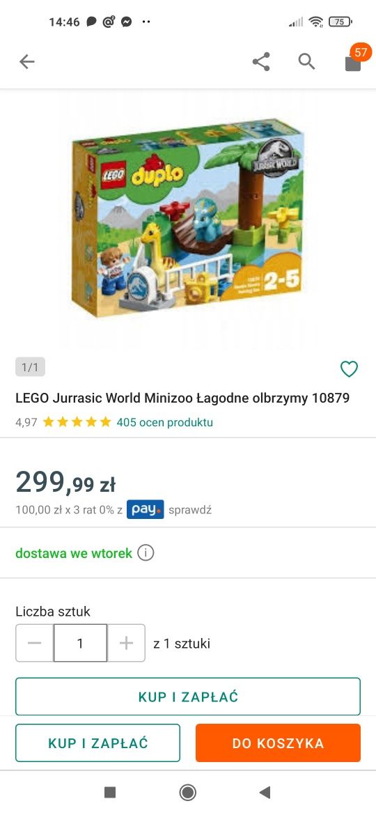 LEGO Duplo Łagodne Olbrzymy 10879.