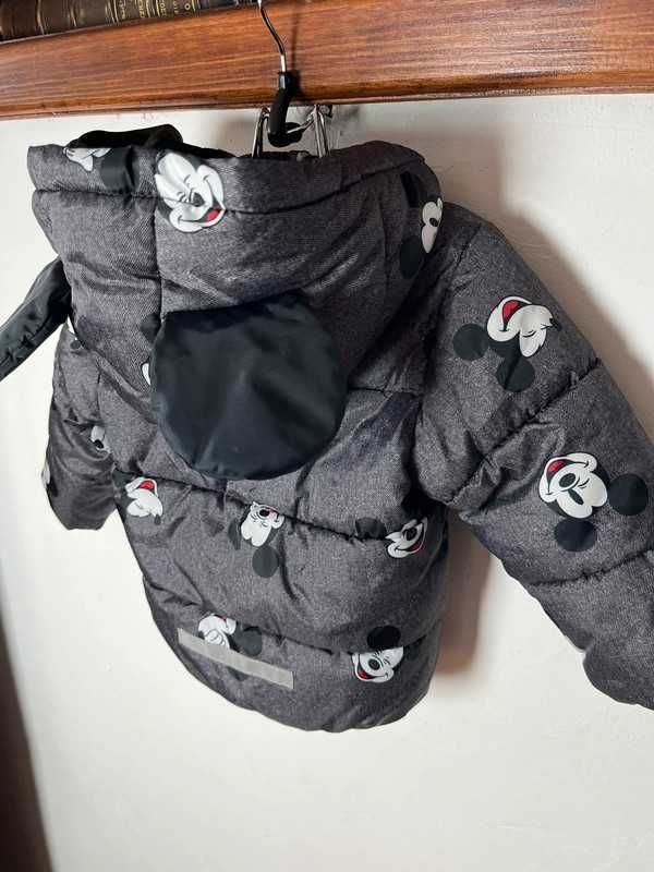 Dziecięca kurtka zimowa odpinany kaptur rozmiar 80 H&M