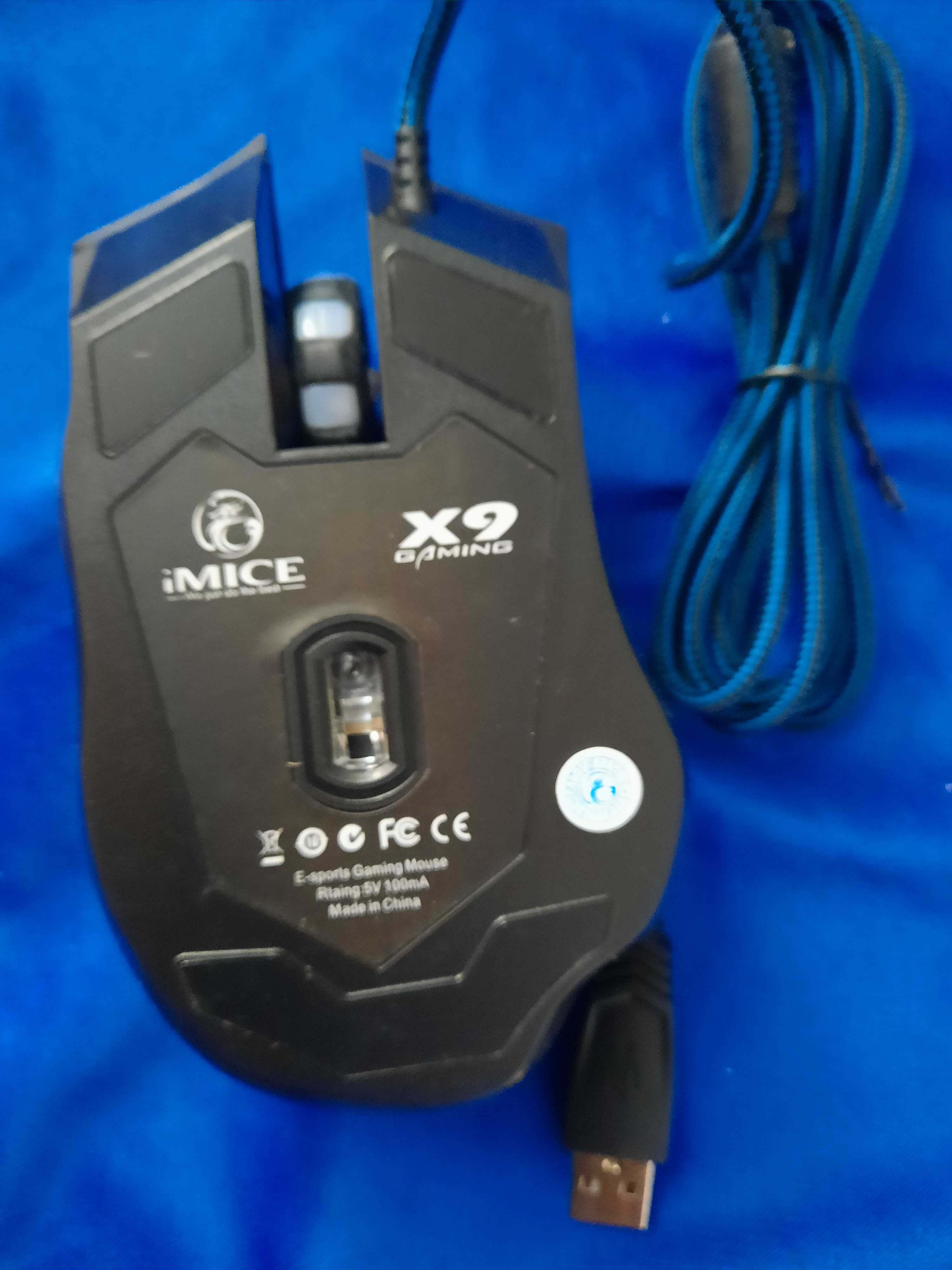 миша iMICE X9 USB Black