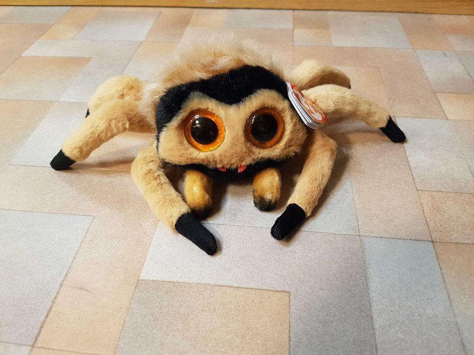 TY Beanie Boos глазастик бежевый паук GODFREY 15 см